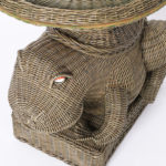 Mid-Century Wicker Frog Stand