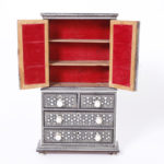 Miniature Anglo Indian Cabinet on a Chest