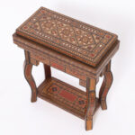 Diminutive Antique Inlaid Moroccan Games Table