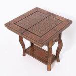 Diminutive Antique Inlaid Moroccan Games Table