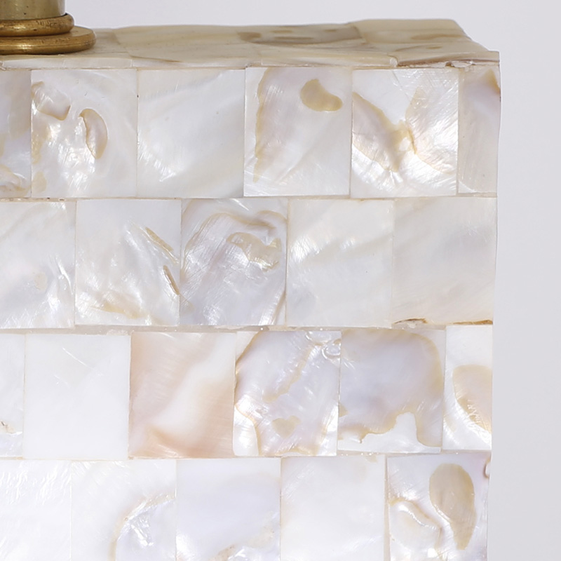 Chic Pair of Mother of Pearl Table Lamps