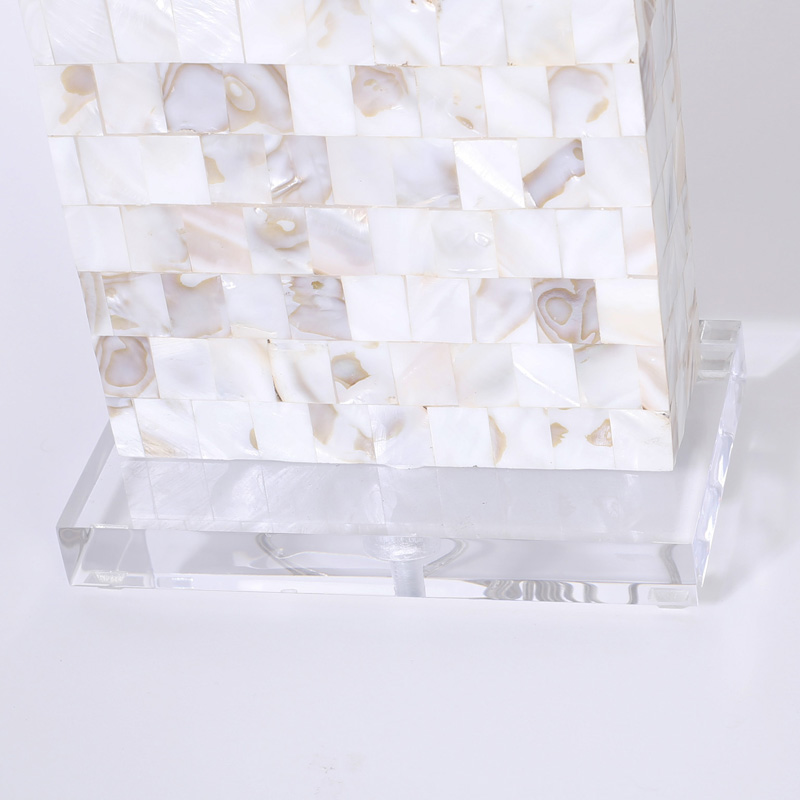 Chic Pair of Mother of Pearl Table Lamps