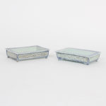 Two Porcelain Narcissus Trays, Priced Individually