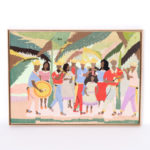 Large Needlepoint Wall Hanging with a Musical Theme