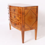 Antique Neoclassic Continental Walnut Commode or Chest of Drawers