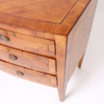 Antique Neoclassic Continental Walnut Commode or Chest of Drawers