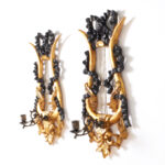 Pair of Vintage Neoclassic Lyre Wall Sconces