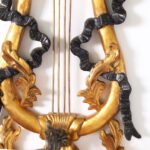 Pair of Vintage Neoclassic Lyre Wall Sconces