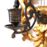 Pair of Vintage Neoclassic Lyre Wall Sconces