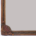 Antique Italian Carved and Painted Neoclassic Frame and Mirror