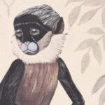 Oil Painting on Canvas of a Monkey