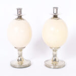 Pair of Ostrich Egg Candlesticks by Antony Redmile