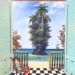 A View From a Beach House Painting on Canvas by Armando Mejia