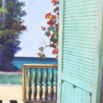 A View From a Beach House Painting on Canvas by Armando Mejia