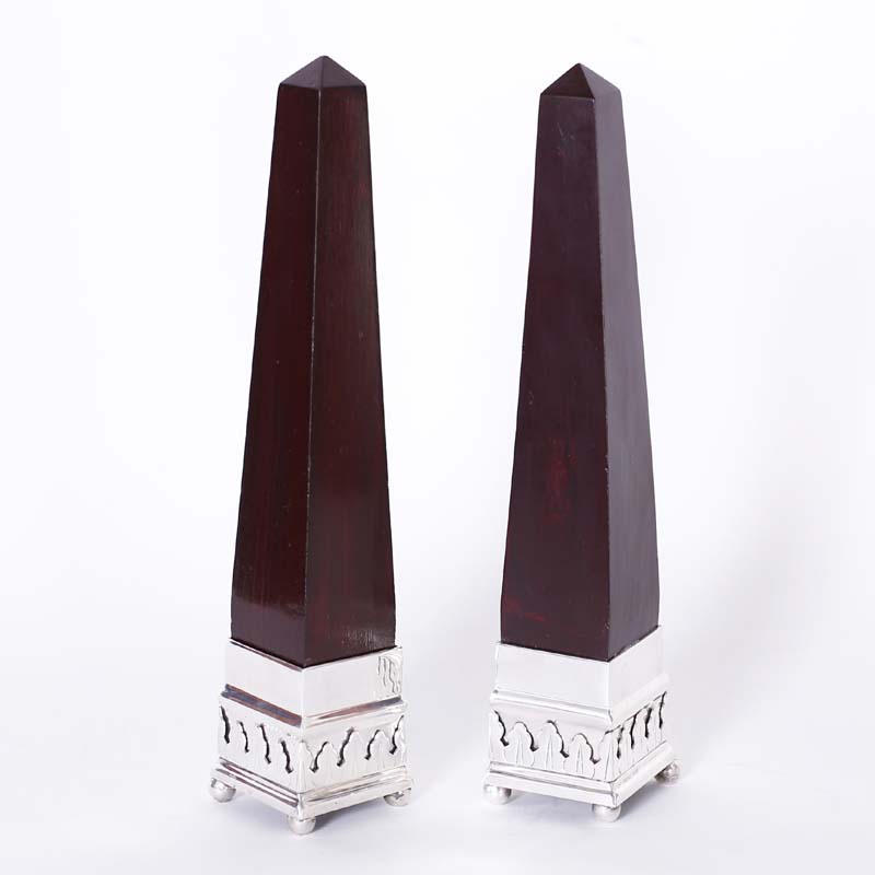 Pair of Anglo Indian Obelisks
