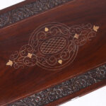 Near Pair of Antique Anglo Indian Rosewood Campaign Inlaid Stands or Chests