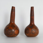 Antique Pair of Cyprus Engraved Gourds