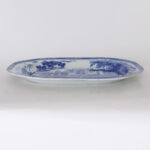 Antique English Blue and White Chinoiserie Transfer Earthenware Platter