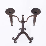 Pair of 19th Century French Iron Candle Sticks