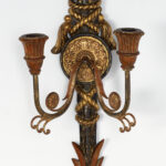 Neoclassic Pair of Antique Italian Arrow Wall Sconces