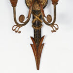 Neoclassic Pair of Antique Italian Arrow Wall Sconces