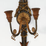 Neoclassic Pair of Antique Italian Arrow Wall Sconces