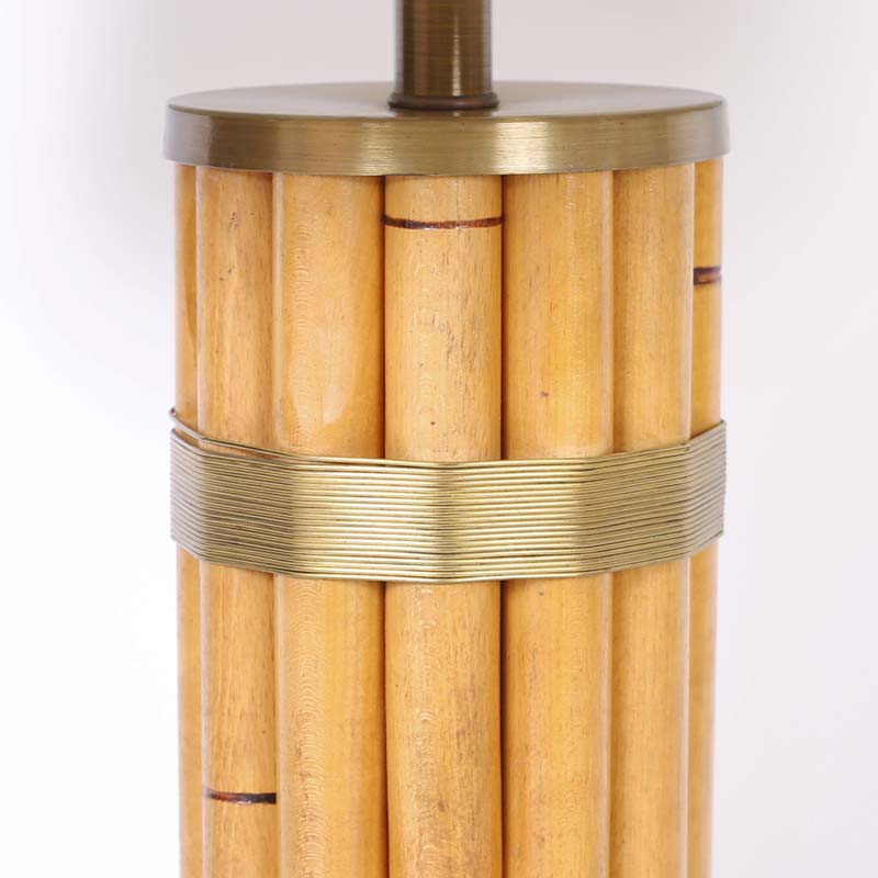 Pair of Art Deco Faux Bamboo Table Lamps