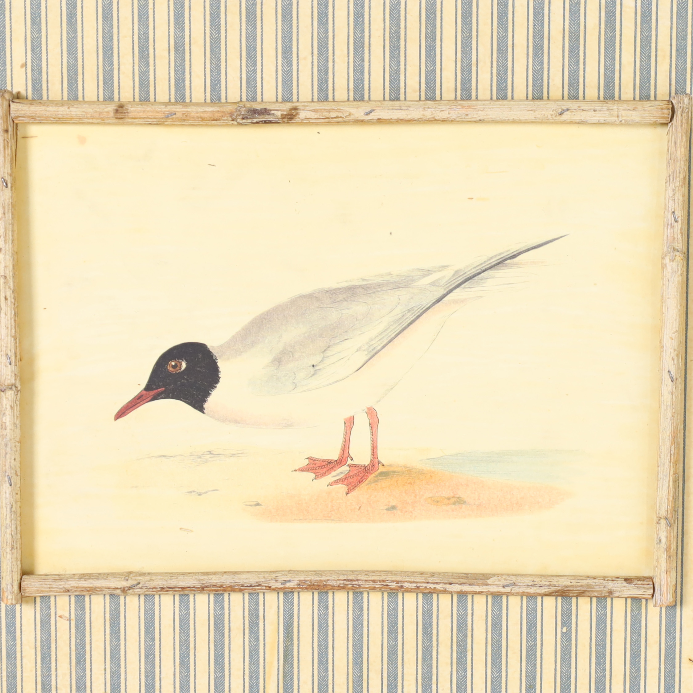 Pair of Vintage Mixed Media Bird Paintings