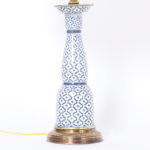 Pair of Blue and White Porcelain Table Lamps by Maitland-Smith