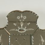 Antique Pair of Italian Mirrored Two Light Wall Sconces