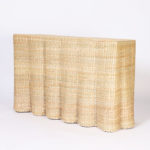 Pair of Wicker Drapery Ghost Consoles from The FS Flores Collection
