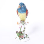 Pair of Vintage French Porcelain Parrots