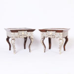 Pair of Vintage Moroccan Mother of Pearl Stands