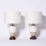 Pair of Italian Terra Cotta Table Lamps