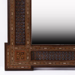 Pair of Large Antique Moroccan Inlaid Wall Mirrors