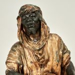 Pair of Large Antique Orientalist Bronze Figural Sculptures or Statues