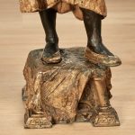 Pair of Large Antique Orientalist Bronze Figural Sculptures or Statues