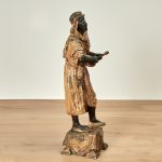 Pair of Large Antique Orientalist Bronze Figural Sculptures or Statues