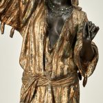 Pair of Large Antique Orientalist Bronze Figural Sculptures or Statues
