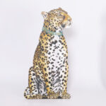 Pair of Katherine Barnell Leopard Wooden Silhouettes