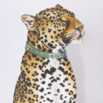 Pair of Katherine Barnell Leopard Wooden Silhouettes