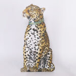 Pair of Katherine Barnell Leopard Wooden Silhouettes