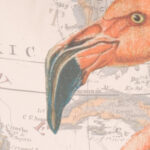 Pair of Linen Flamingo Throw Pillows, Priced Individually