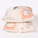 Pair of Linen Flamingo Throw Pillows, Priced Individually