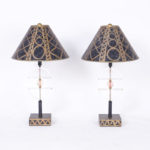 Pair of Post Modern Lucite Table Lamps