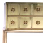 Pair of Mid Century Brass Chests on Stands by Mastercraft