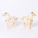 Pair of Mid-Century Chinese Tessellated Bone Horses