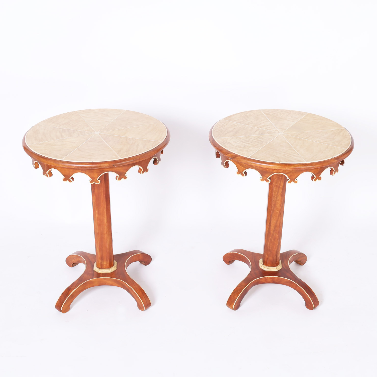 Pair of Mid-Century Italian Painted Stands