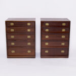 Pair of Danish Mid Century Modern Rosewood Chests or Stands