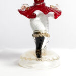 Pair of Vintage Murano Art Glass Dancing Figure Candlesticks